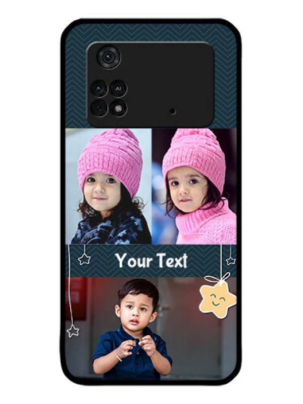 Custom Poco M4 Pro 4G Custom Metal Phone CaseHanging Stars Design