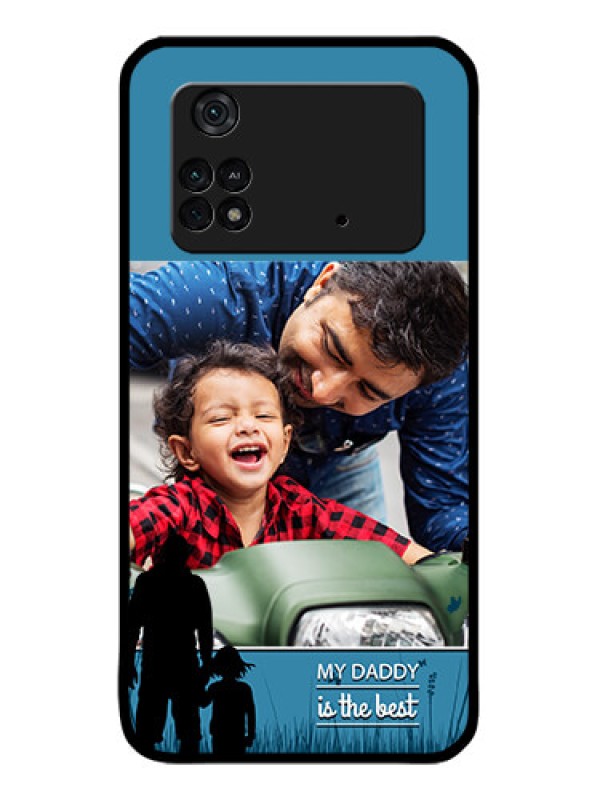Custom Poco M4 Pro 4G Custom Metal Phone CaseBest Dad Design