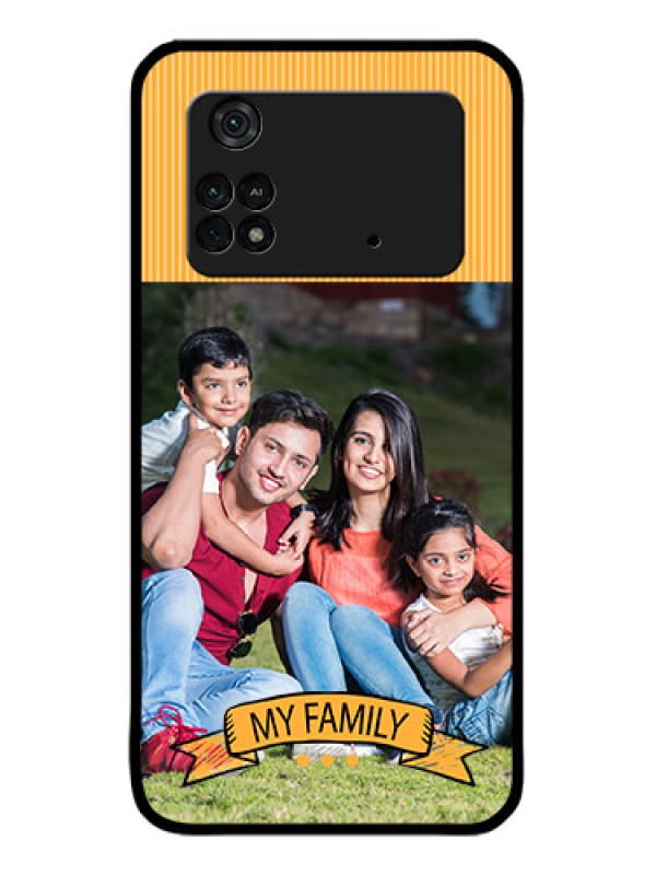 Custom Poco M4 Pro 4G Custom Metal Phone CaseMy Family Design