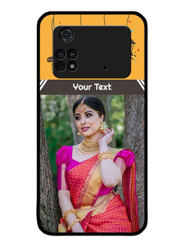 Custom Poco M4 Pro 4G Custom Metal Phone CaseWith Family Picture And Icons