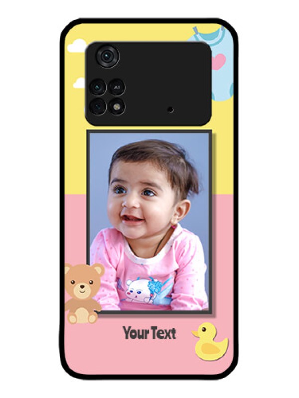 Custom Poco M4 Pro 4G Custom Metal Phone CaseKids 2 Color Design
