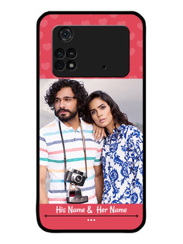 Custom Poco M4 Pro 4G Custom Metal Phone CaseSimple Love Design