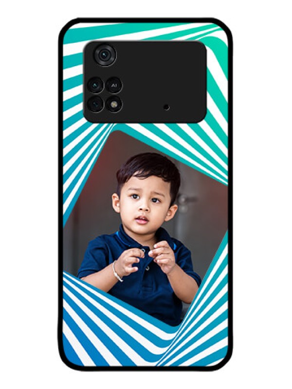 Custom Poco M4 Pro 4G Custom Metal Phone CaseAbstract Spiral Design