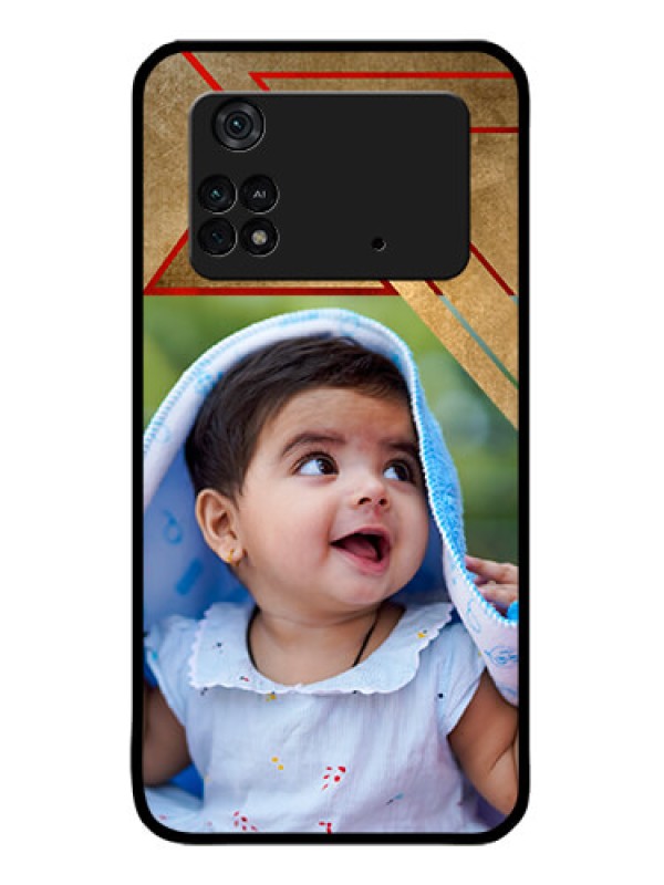 Custom Poco M4 Pro 4G Custom Metal Phone CaseGradient Abstract Texture Design