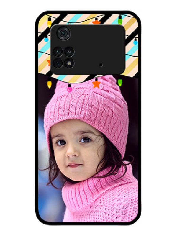 Custom Poco M4 Pro 4G Custom Metal Phone CaseLights Hanging Design