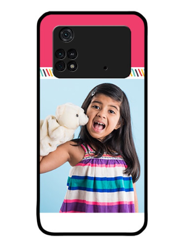 Custom Poco M4 Pro 4G Custom Metal Phone CaseLine Art Design