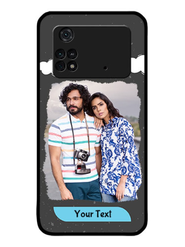 Custom Poco M4 Pro 4G Custom Metal Phone CaseSplashes With Love Doodles Design