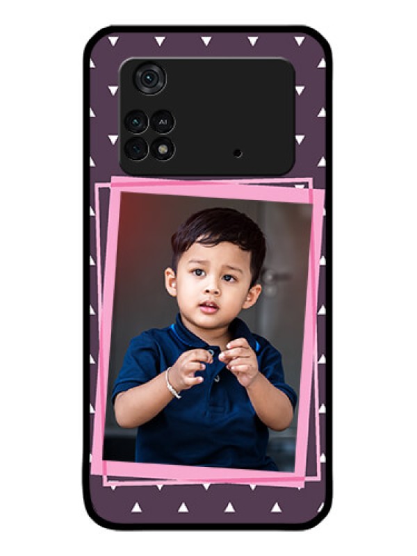 Custom Poco M4 Pro 4G Custom Metal Phone CaseTriangle Pattern Dotted Design