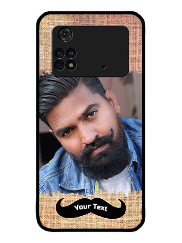 Custom Poco M4 Pro 4G Custom Metal Phone CaseWith Texture Design