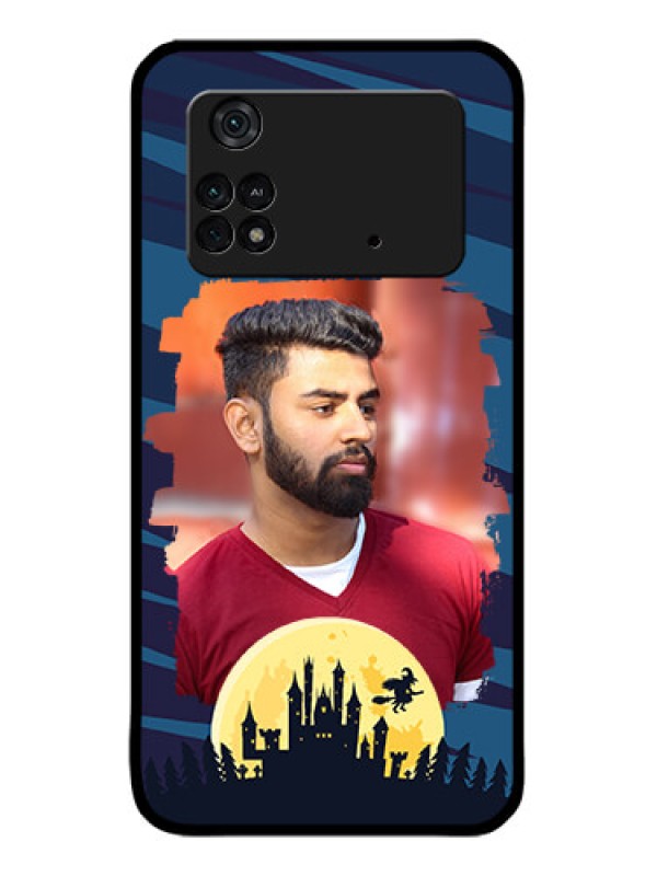 Custom Poco M4 Pro 4G Custom Metal Phone CaseHalloween Witch Design