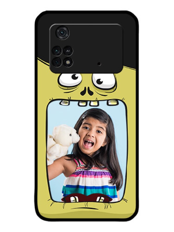 Custom Poco M4 Pro 4G Custom Metal Phone CaseCartoon Monster Back Case Design