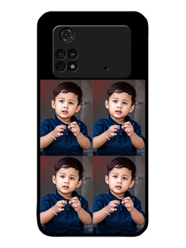 Custom Poco M4 Pro 4G Custom Metal Phone Case4 Image Holder Design