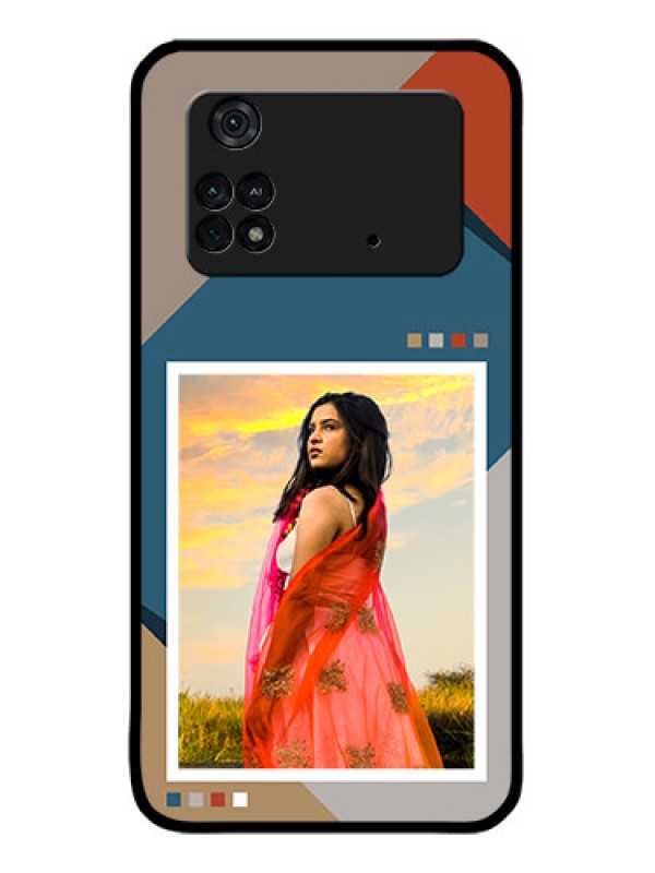 Custom Poco M4 Pro 4G Custom Metal Phone CaseRetro Color Pallet Design