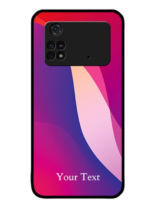 Custom Poco M4 Pro 4G Custom Metal Phone CaseDigital Abstract Overlap Design