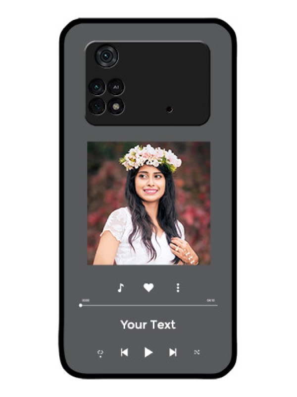 Custom Poco M4 Pro 4G Custom Metal Phone CasePlay The Music Design