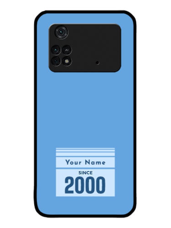 Custom Poco M4 Pro 4G Custom Metal Phone CaseCustom Year Of Birth Design