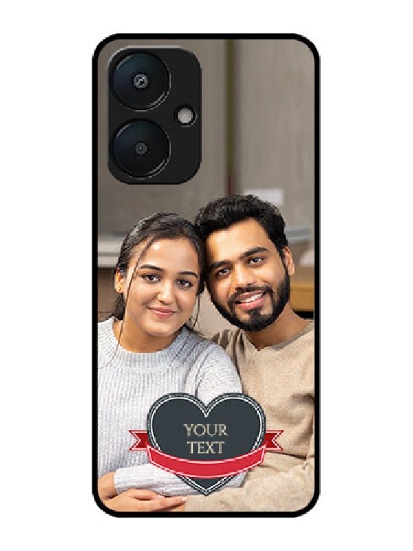 Custom Poco M6 5G Custom Metal Phone Case - Just Married Couple Design