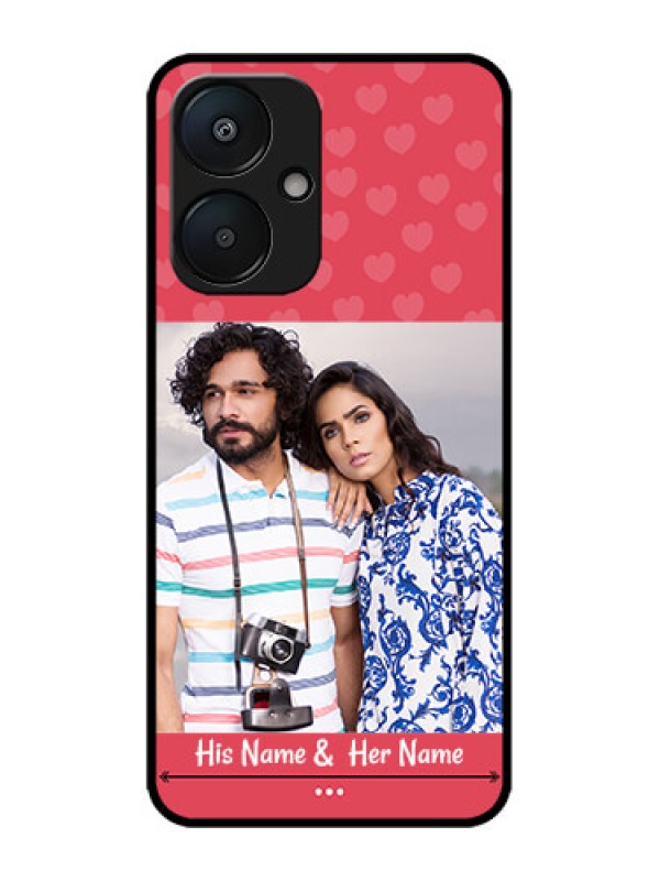 Custom Poco M6 5G Custom Metal Phone Case - Simple Love Design
