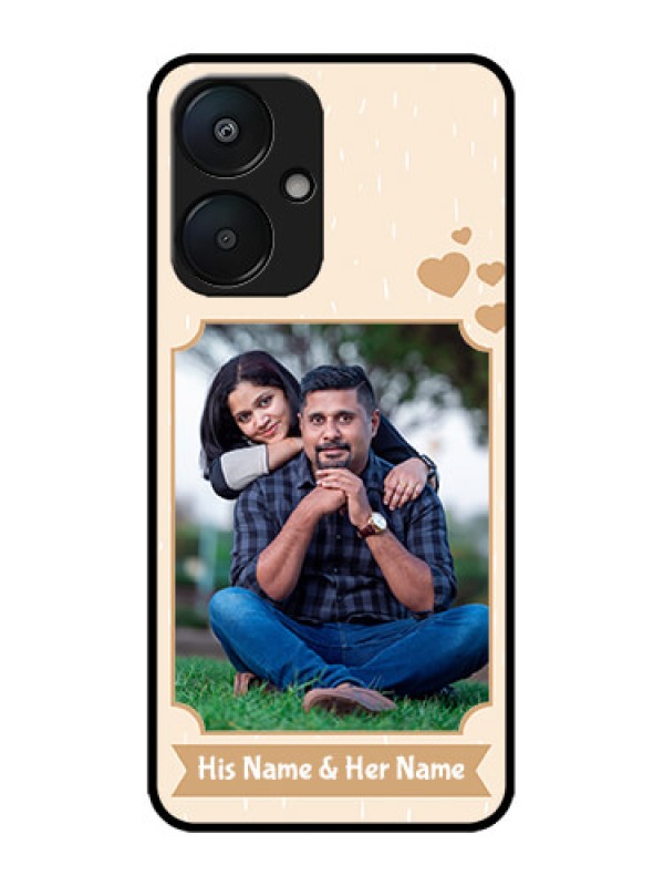 Custom Poco M6 5G Custom Metal Phone Case - With Confetti Love Design