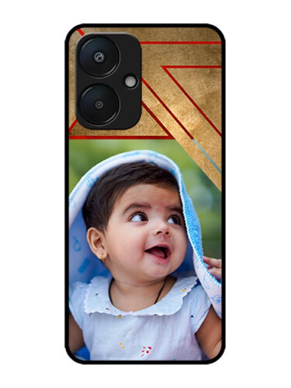 Custom Poco M6 5G Custom Metal Phone Case - Gradient Abstract Texture Design