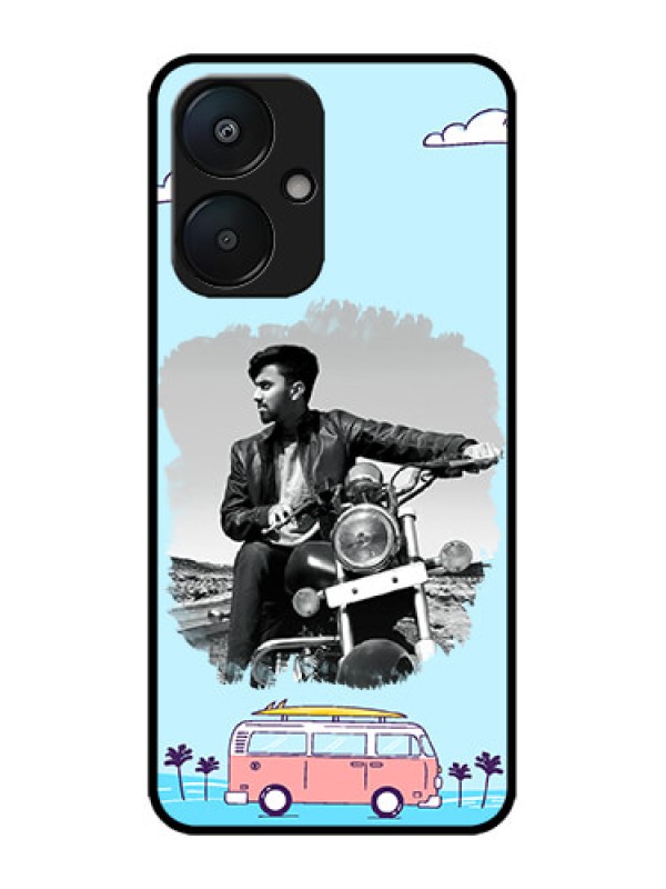 Custom Poco M6 5G Custom Metal Phone Case - Travel and Adventure Design