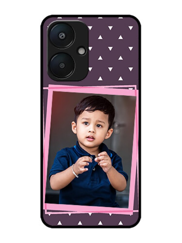 Custom Poco M6 5G Custom Metal Phone Case - Triangle Pattern Dotted Design