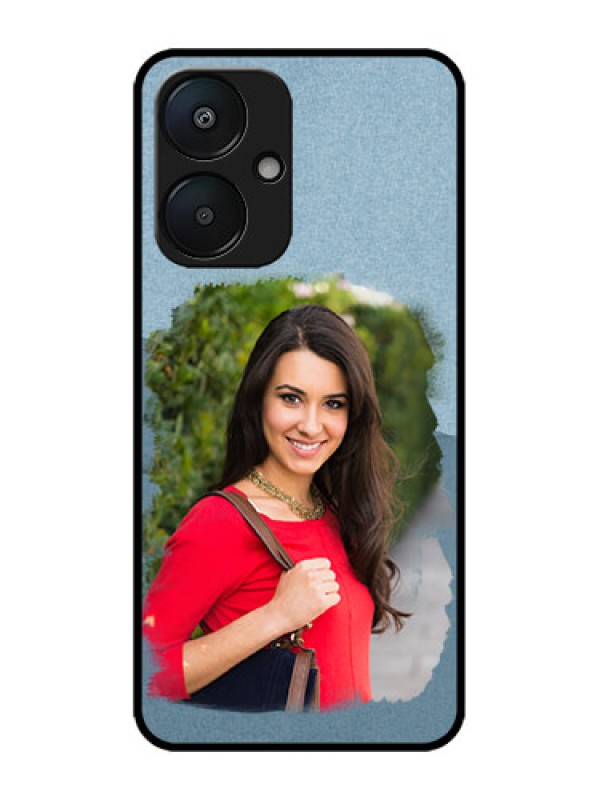 Custom Poco M6 5G Custom Metal Phone Case - Grunge Line Art Design