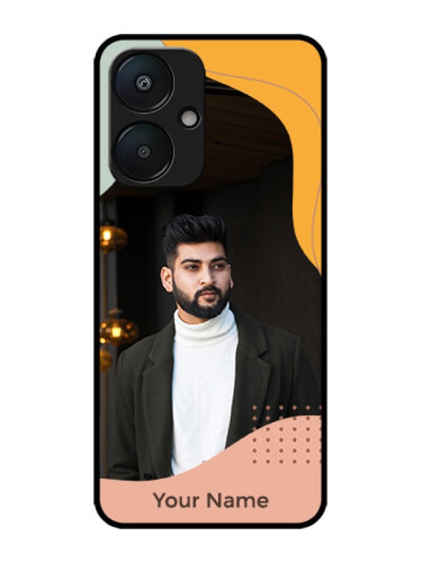 Custom Poco M6 5G Custom Metal Phone Case - Tri - Coloured Overlay Design