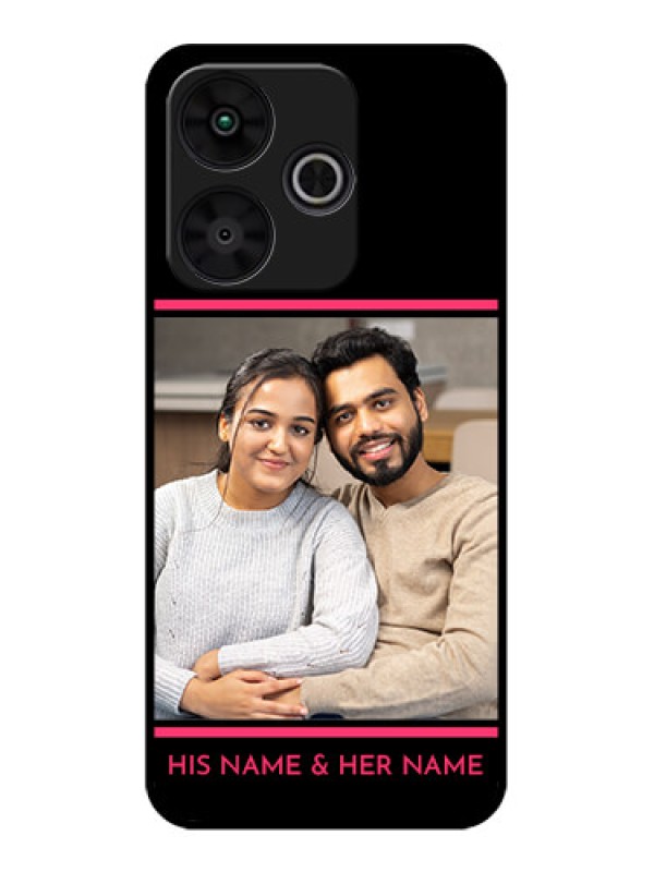 Custom Poco M6 Plus 5G Custom Metal Phone CaseWith Add Text Design