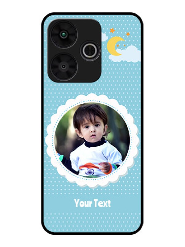 Custom Poco M6 Plus 5G Custom Metal Phone CaseViolet Pattern Design