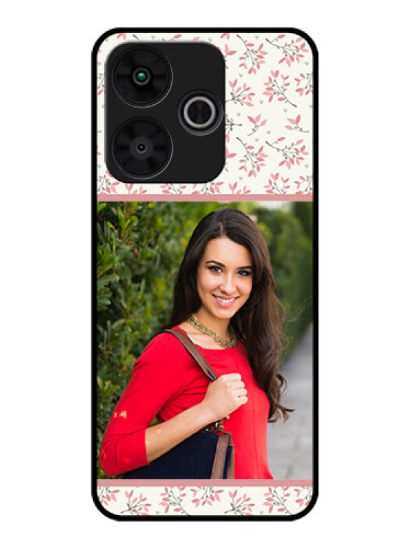 Custom Poco M6 Plus 5G Custom Metal Phone CaseStunning Floral Design