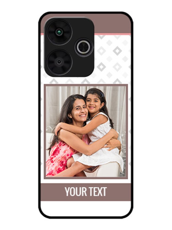 Custom Poco M6 Plus 5G Custom Metal Phone CaseSimple Diamond Design