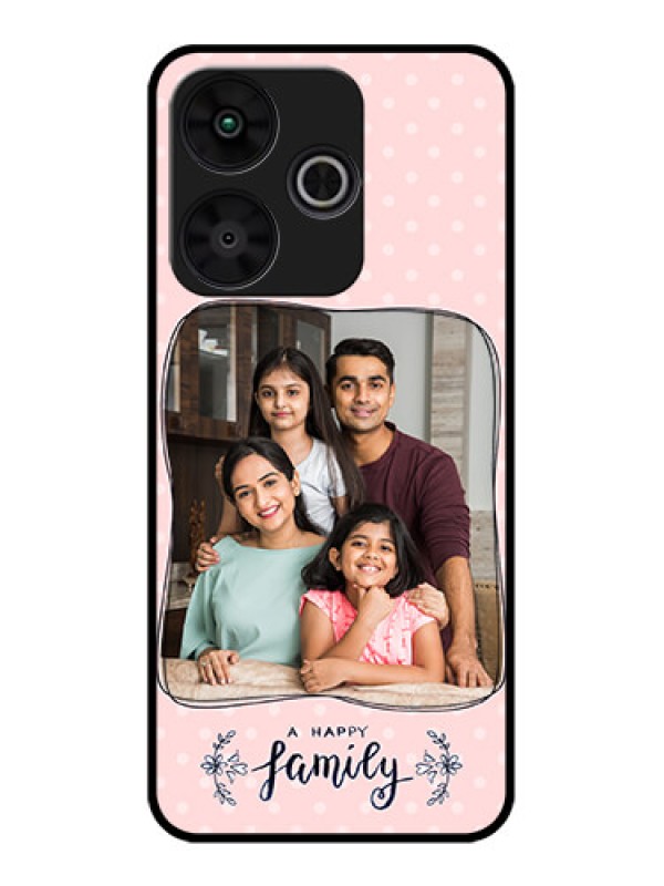 Custom Poco M6 Plus 5G Custom Metal Phone CaseFamily With Dots Design