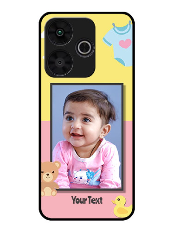 Custom Poco M6 Plus 5G Custom Metal Phone CaseKids 2 Color Design