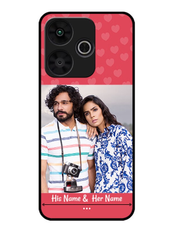 Custom Poco M6 Plus 5G Custom Metal Phone CaseSimple Love Design