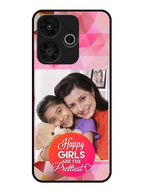 Custom Poco M6 Plus 5G Custom Metal Phone CaseAbstract Triangle Design