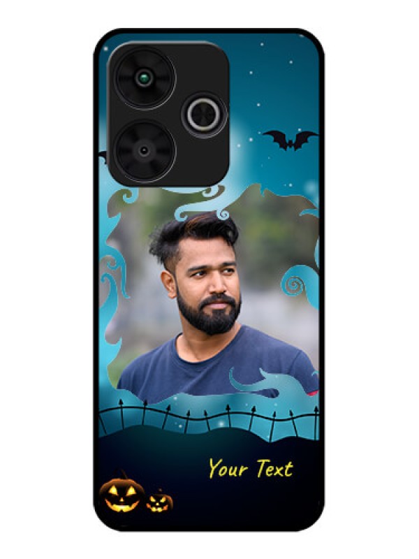 Custom Poco M6 Plus 5G Custom Metal Phone CaseHalloween Frame Design