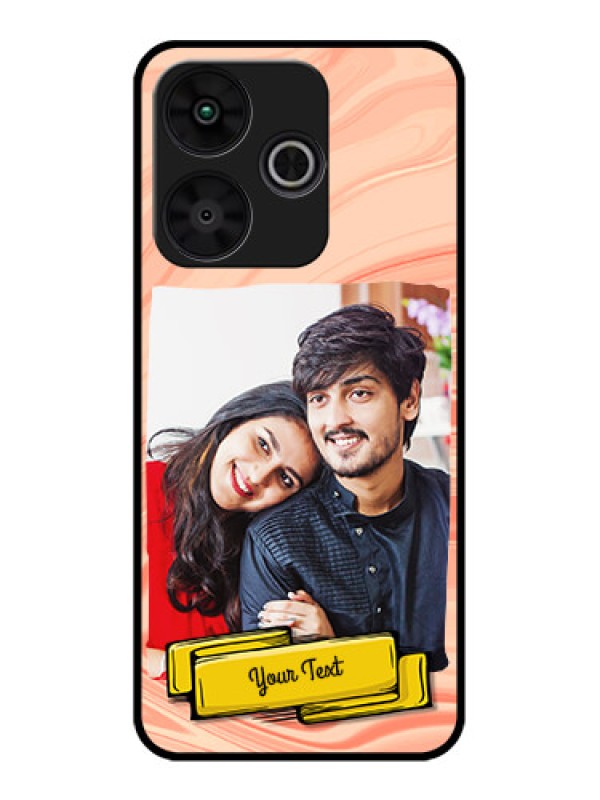 Custom Poco M6 Plus 5G Custom Metal Phone CaseMarble Texture Design