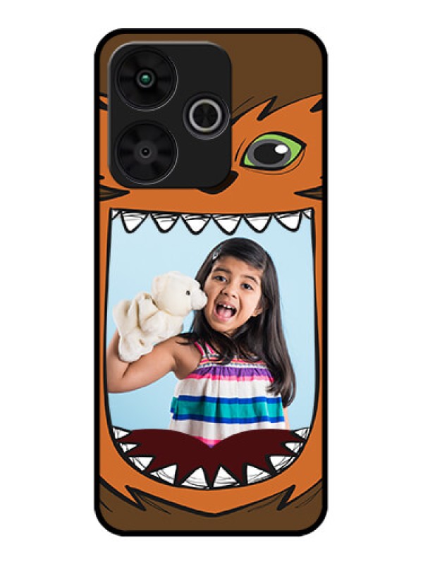 Custom Poco M6 Plus 5G Custom Metal Phone CaseOwl Monster Back Case Design