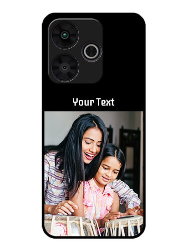 Custom Poco M6 Plus 5G Custom Metal Phone CasePhoto With Name Design