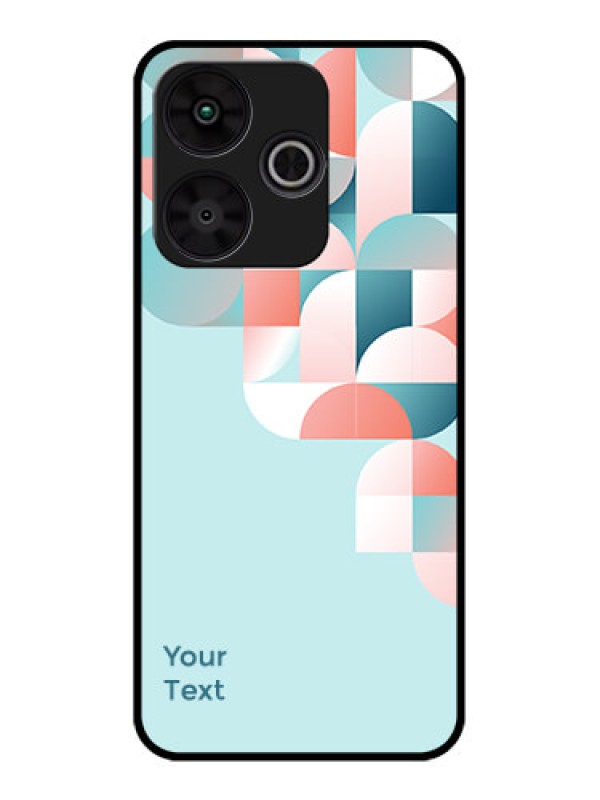 Custom Poco M6 Plus 5G Custom Metal Phone CaseStylish Semi - Circle Pattern Design