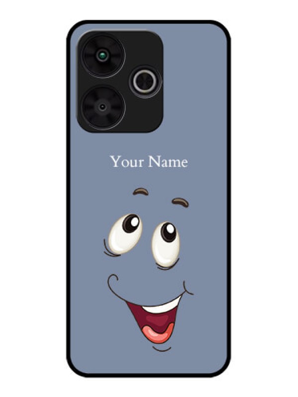 Custom Poco M6 Plus 5G Custom Metal Phone CaseLaughing Cartoon Face Design