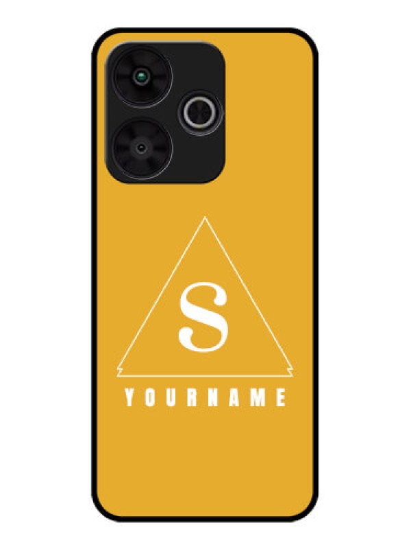 Custom Poco M6 Plus 5G Custom Metal Phone CaseSimple Triangle Design