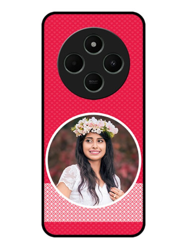 Custom Poco M7 5G Custom Metal Phone Case - Pink Color Pattern Design