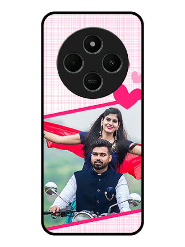 Custom Poco M7 5G Custom Metal Phone Case - Love Shape Heart Design