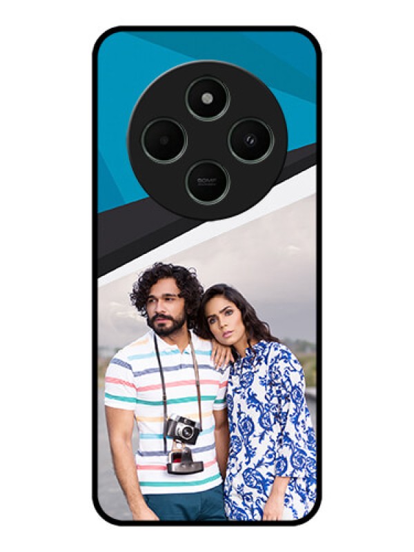 Custom Poco M7 5G Custom Metal Phone Case - Simple Pattern Photo Upload Design