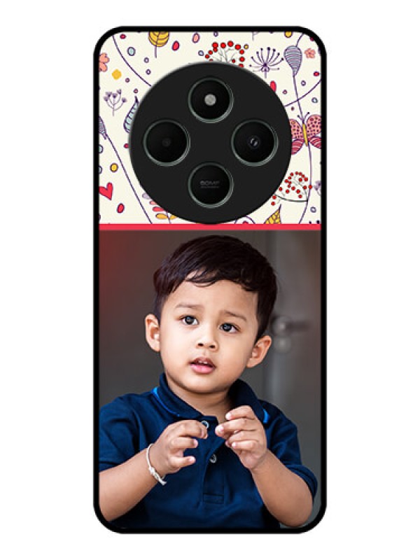 Custom Poco M7 5G Custom Metal Phone Case - Premium Floral Design