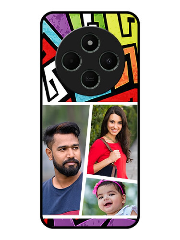 Custom Poco M7 5G Custom Metal Phone Case - Graffiti Pattern Design