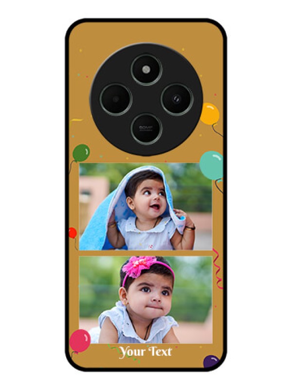 Custom Poco M7 5G Custom Metal Phone Case - Image Holder With Birthday Celebrations Design