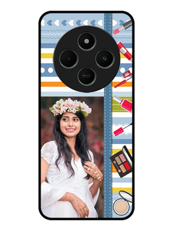 Custom Poco M7 5G Custom Metal Phone Case - Makeup Icons Design